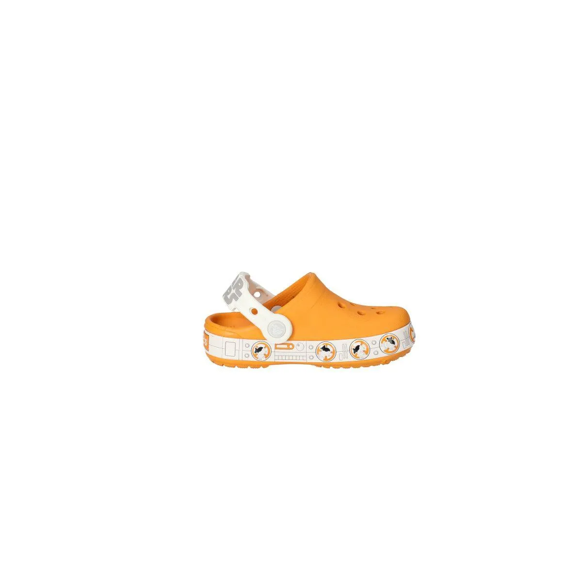 Crocs Bb8 Star Wars Perforated Clogs Rubber Orange Colour For Kids