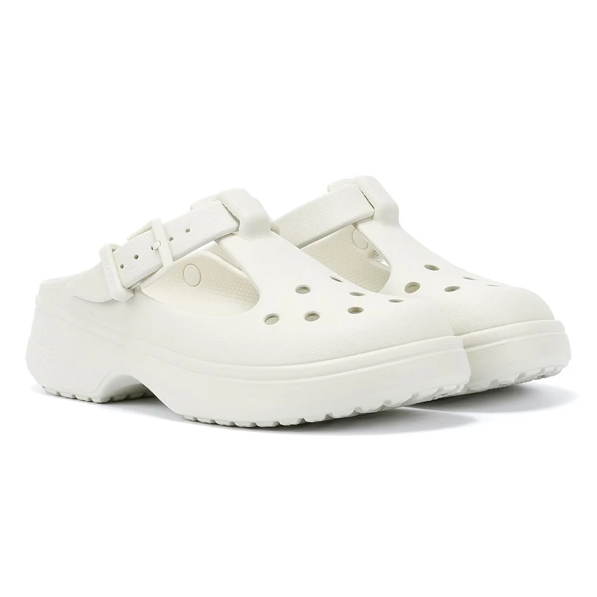 Crocs Classic Mary Jane Women's Cream Clogs