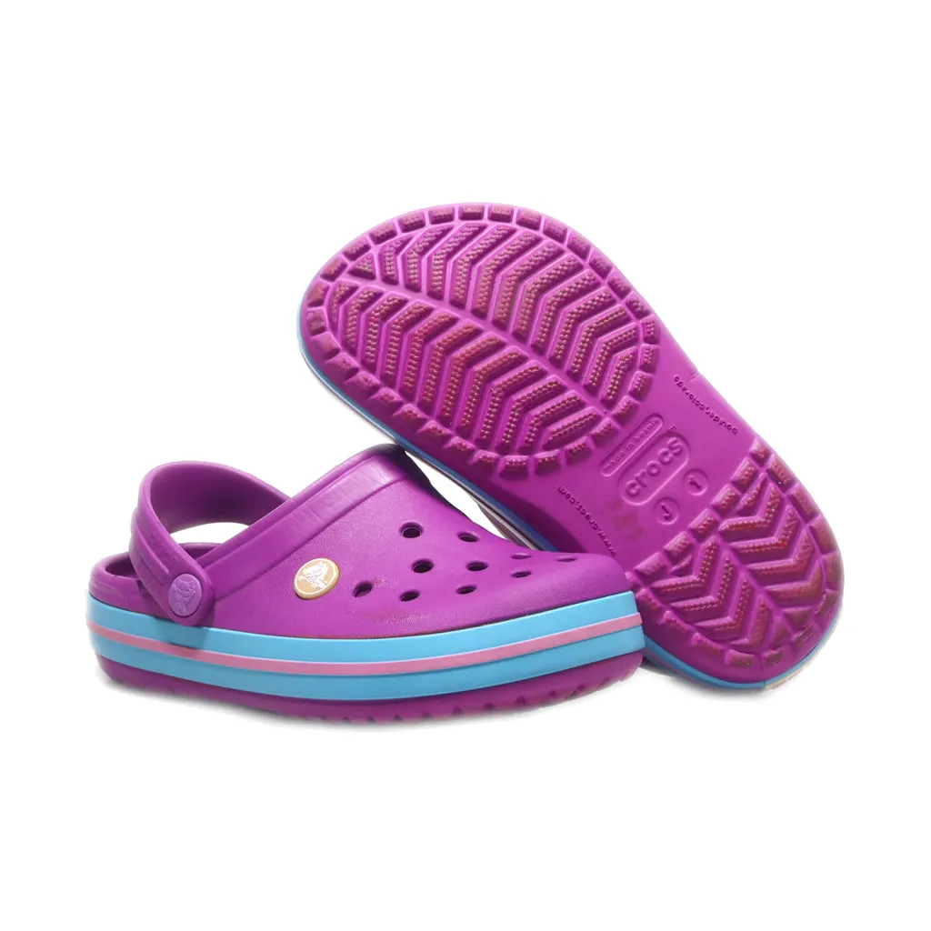 Crocs Crocband Clogs Rubber Purple Colour For Kids