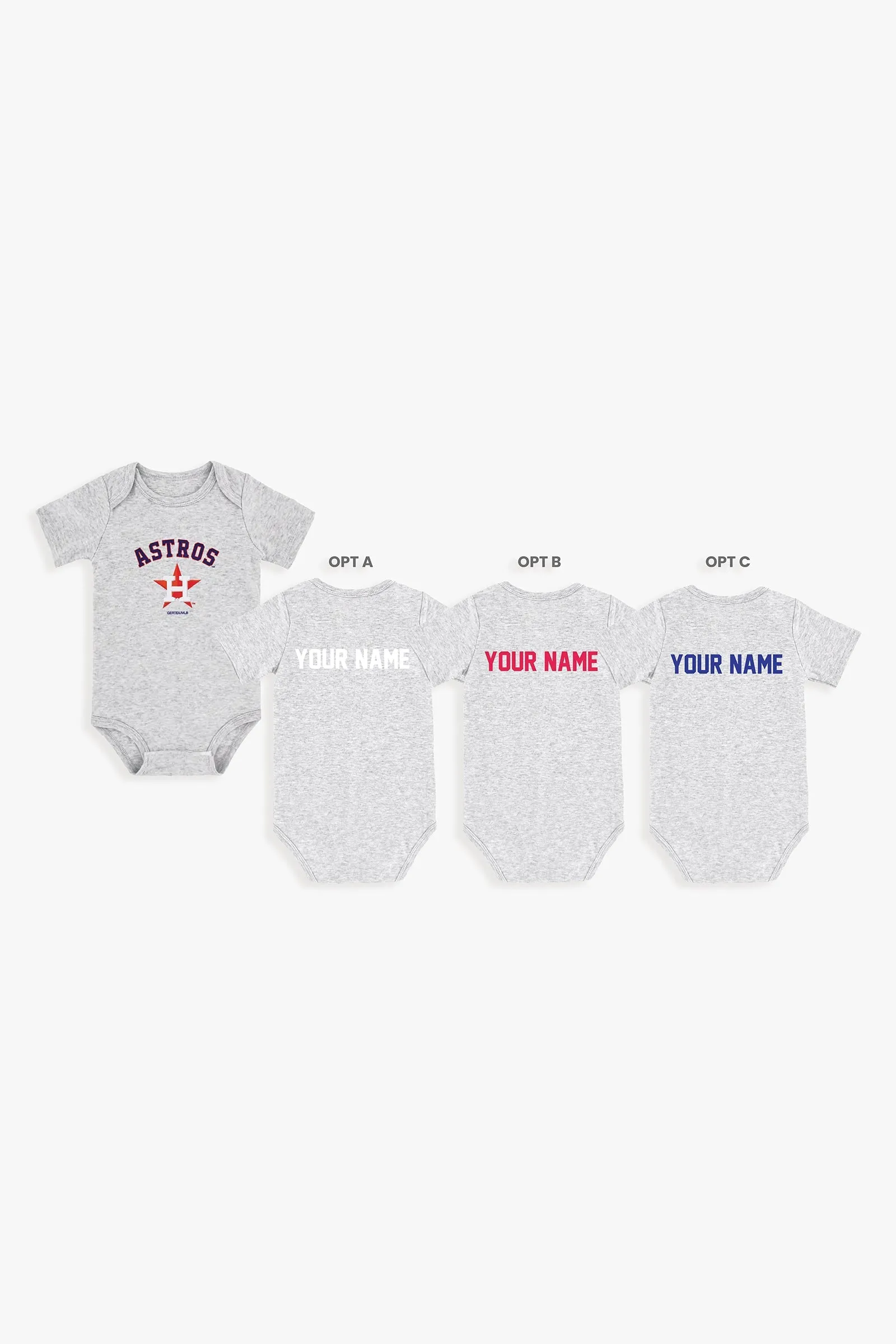 Customizable MLB Baby Onesie Bodysuit in Grey (12-18 Months)