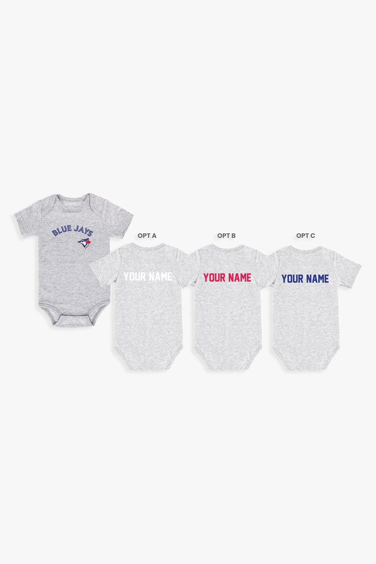 Customizable MLB Baby Onesie Bodysuit in Grey (12-18 Months)