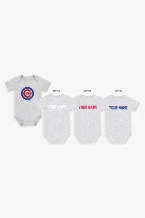 Customizable MLB Baby Onesie Bodysuit in Grey (12-18 Months)