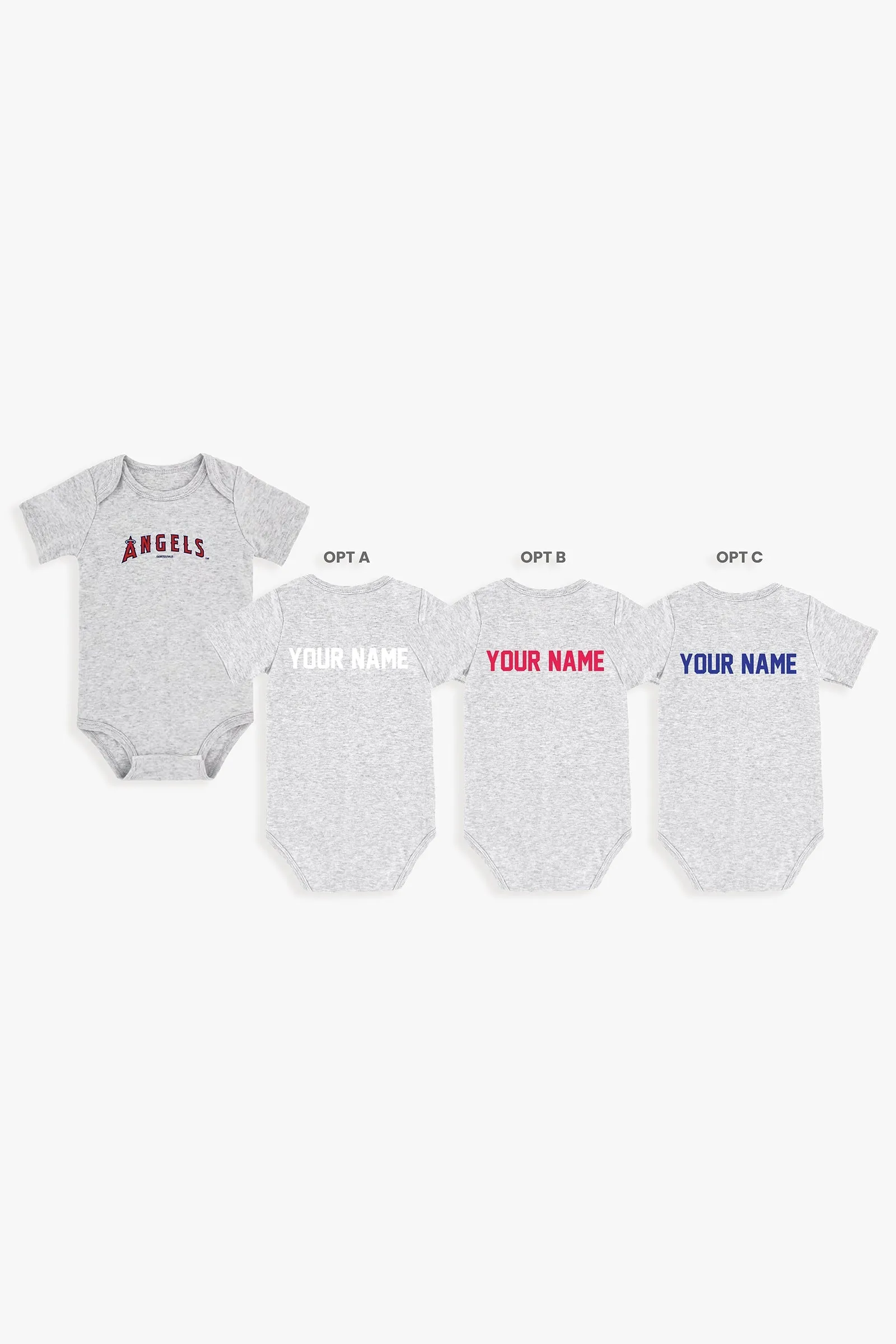 Customizable MLB Baby Onesie Bodysuit in Grey (12-18 Months)