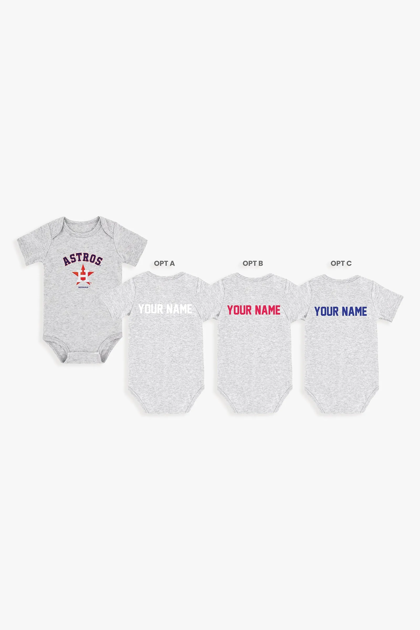 Customizable MLB Baby Onesie Bodysuit in Grey (9-12 Months)