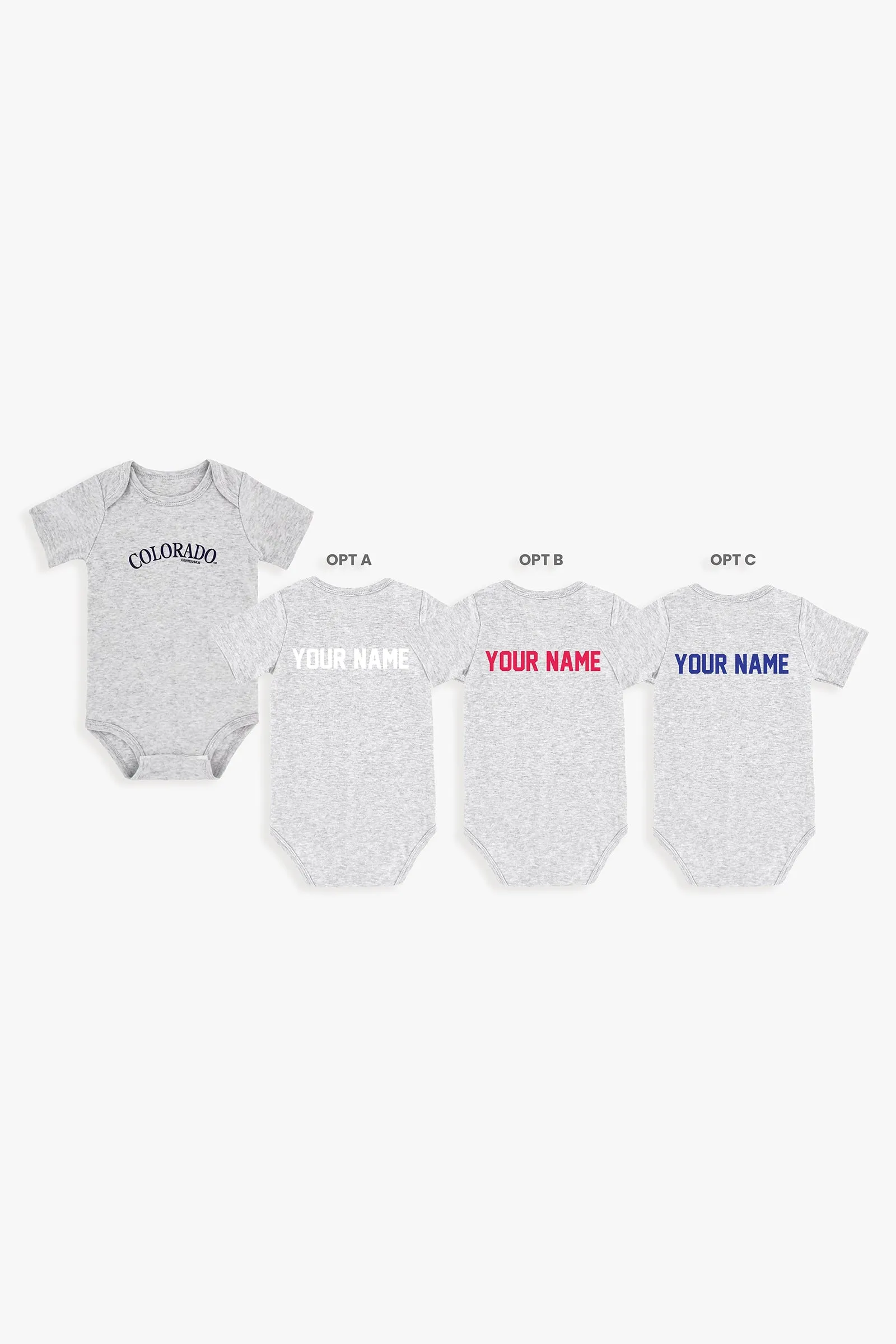 Customizable MLB Baby Onesie Bodysuit in Grey (9-12 Months)