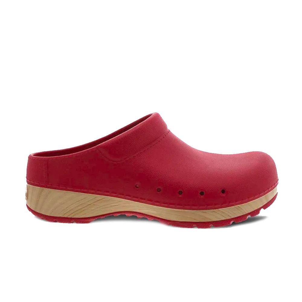 Dansko Kane Red Molded Clog