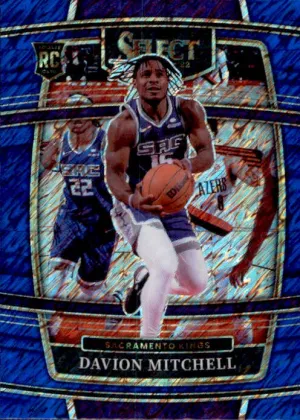 Davion Mitchell, RC, Concourse Shimmer Prizm, 2021-22 Panini Select Basketball NBA