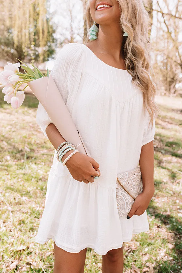 Destin Dawn Shift Dress In White