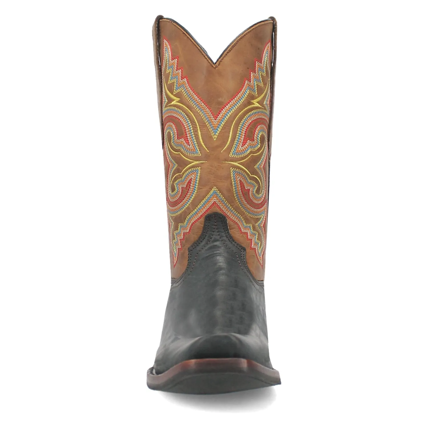 Dingo Mens True Grit Black Leather Cowboy Boots