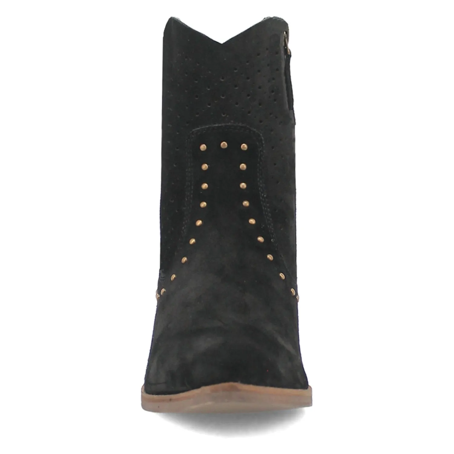 Dingo Women's Miss Priss Black Suede Leather Snip Toe Boot DI183