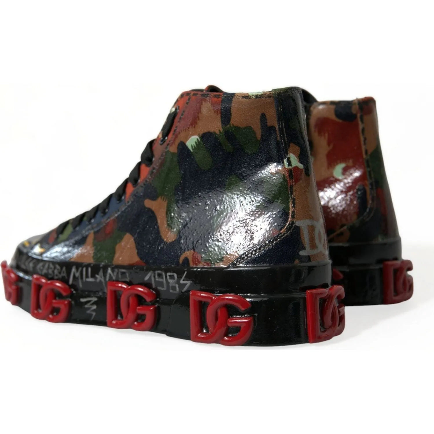 Dolce & Gabbana Chic Multicolor High-Top Sneakers