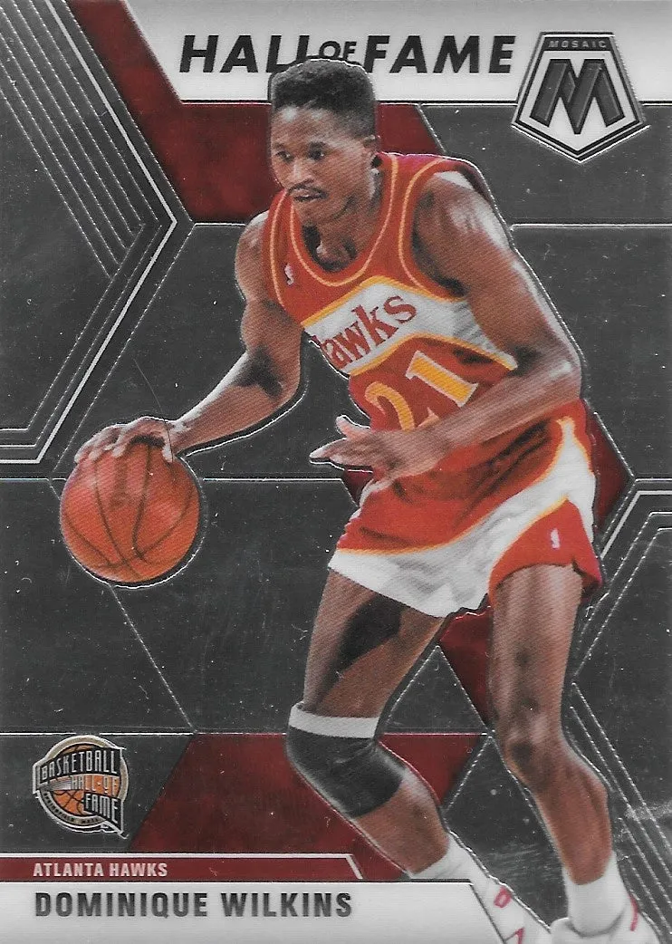 Dominique Wilkins, #294, Hall of Fame, 2019-20 Panini Mosaic Basketball NBA