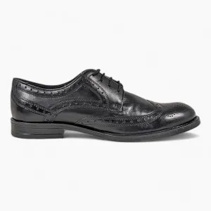 Dubarry Delaware Black Brogue Shoes – Classic Wingtip Design & Comfortable Fit