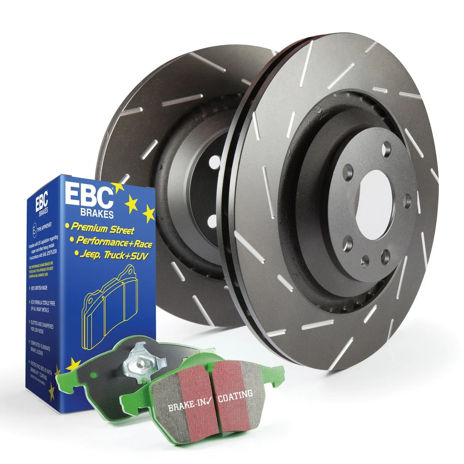 EBC Brakes S2KR1092 S2 Kits Greenstuff 2000 and USR Rotors