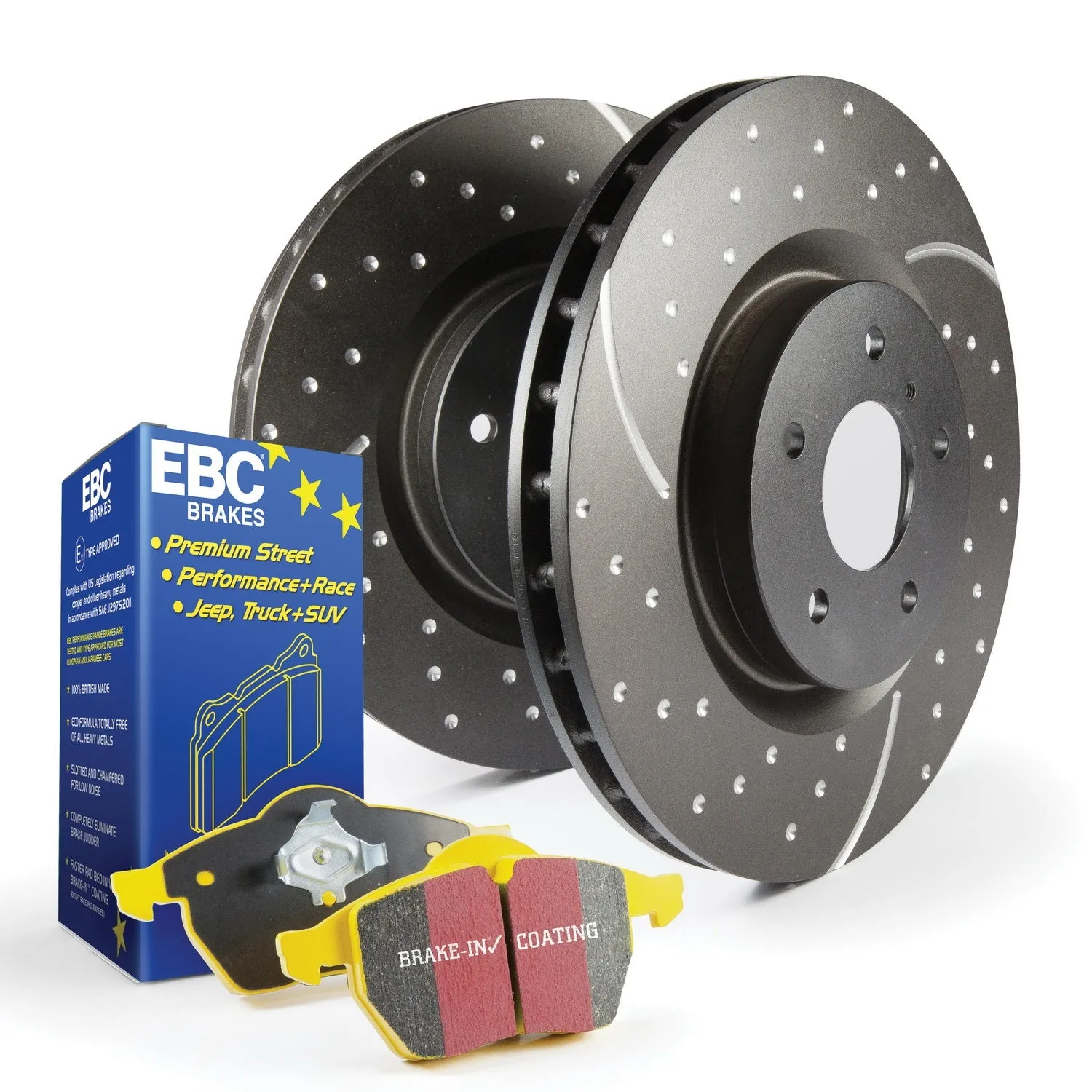 EBC Brakes S5KF1126 S5 Kits Yellowstuff And GD Rotors