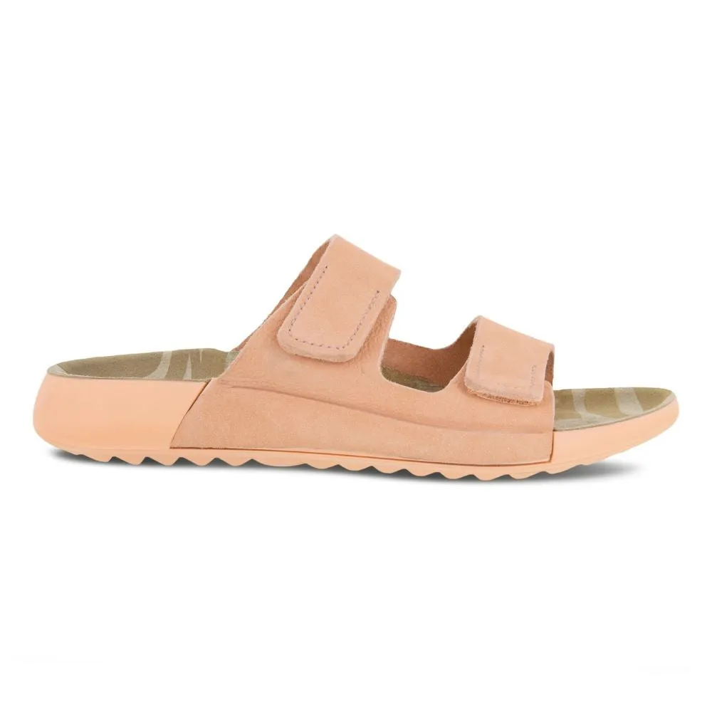 'Ecco' Women's 2nd Cozmo Two Band Slide - Dusty Peach