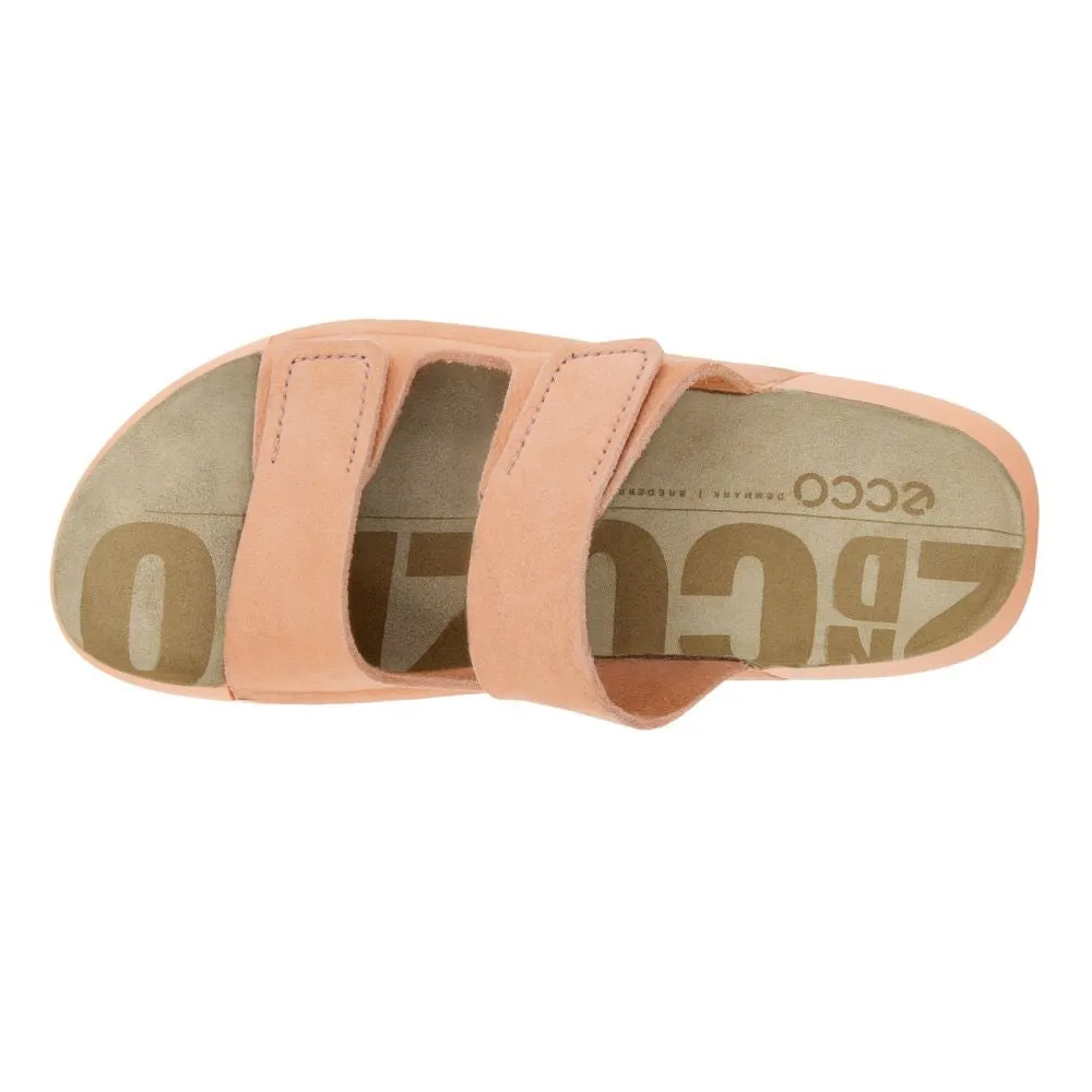 'Ecco' Women's 2nd Cozmo Two Band Slide - Dusty Peach