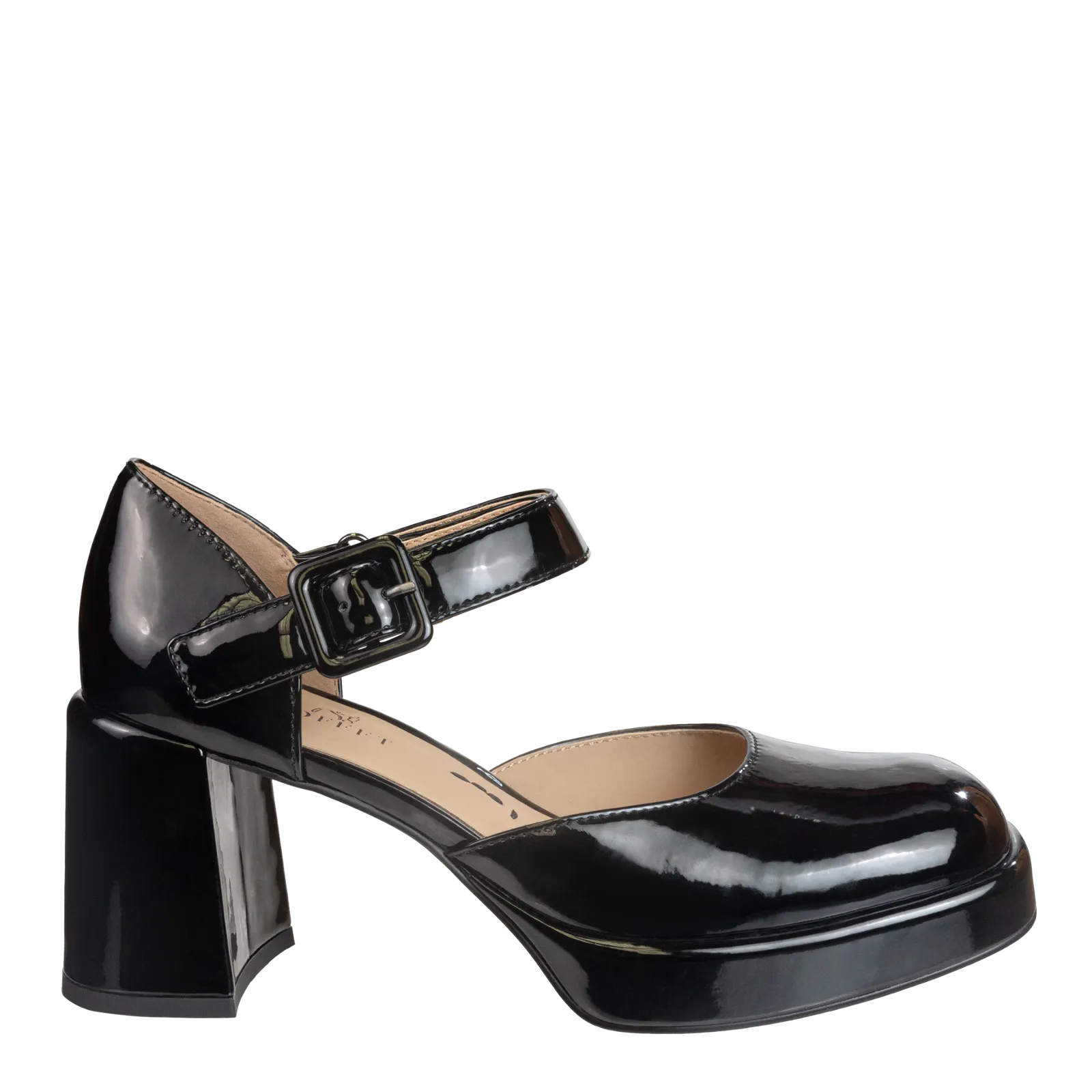 ESTONIA in BLACK PATENT Heeled Clogs