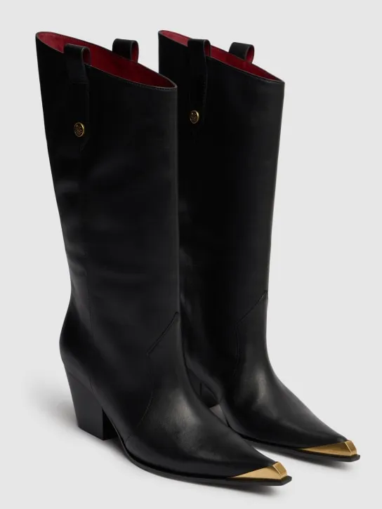 Etro   60mm Leather tall boots 