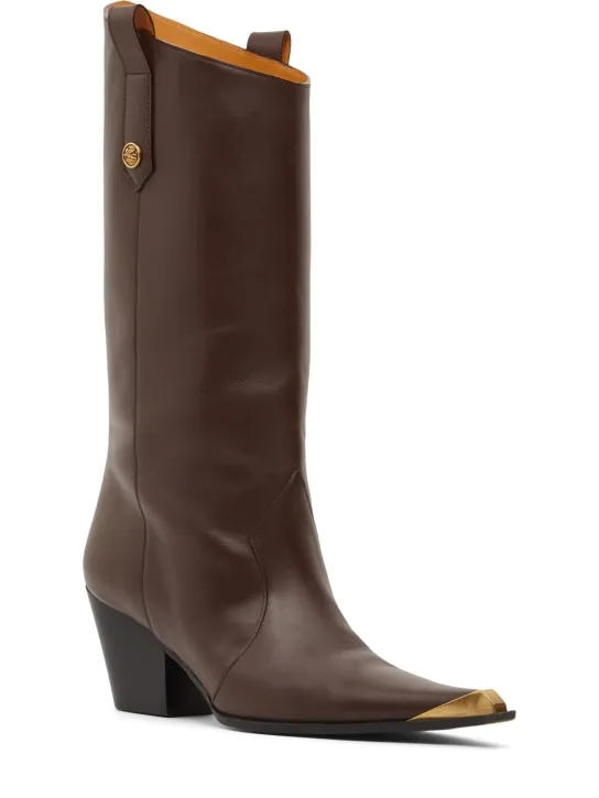 Etro   60mm Leather tall boots 