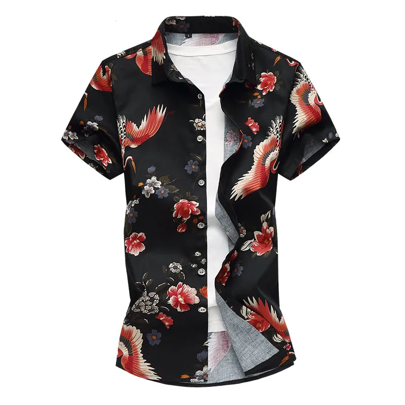 Floral Casual Men's Top