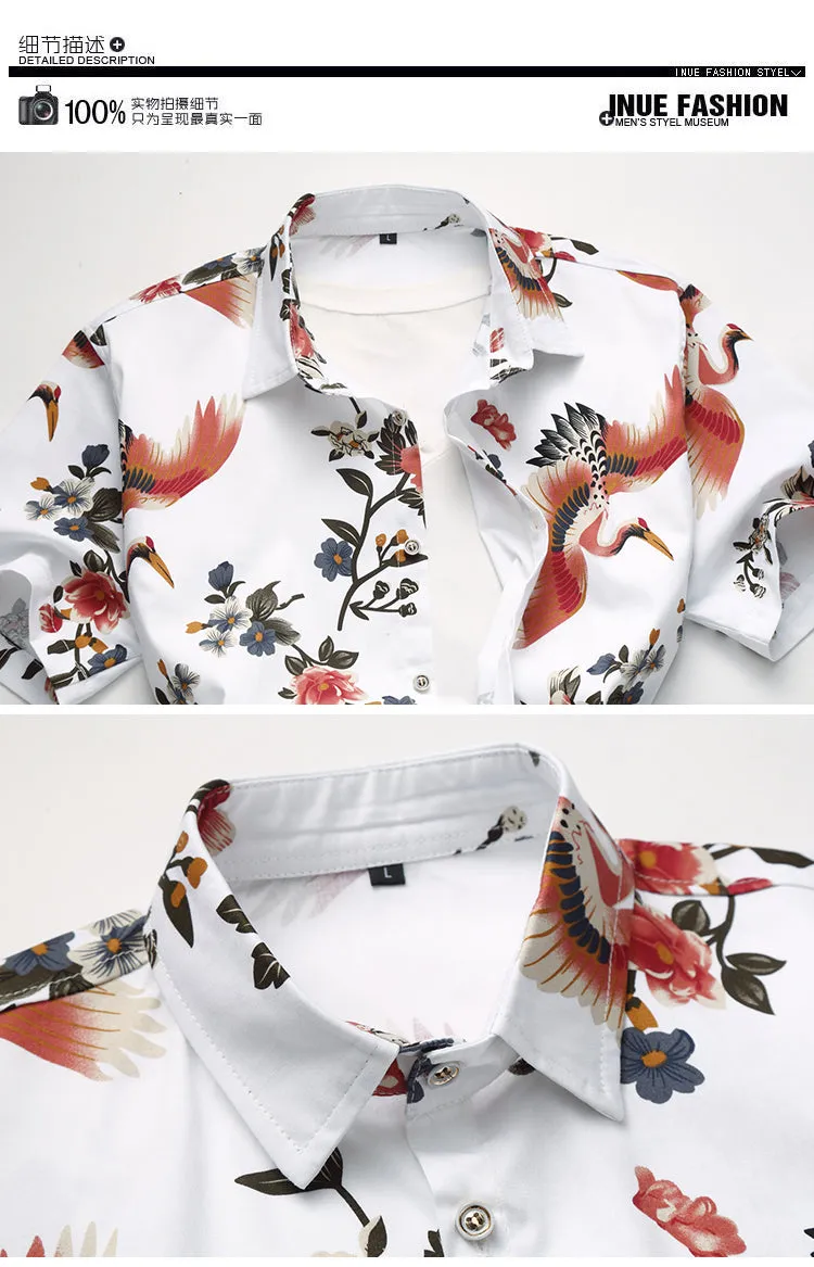 Floral Casual Men's Top