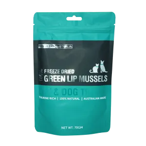 FREEZE DRIED WHOLE GREEN LIP MUSSELS