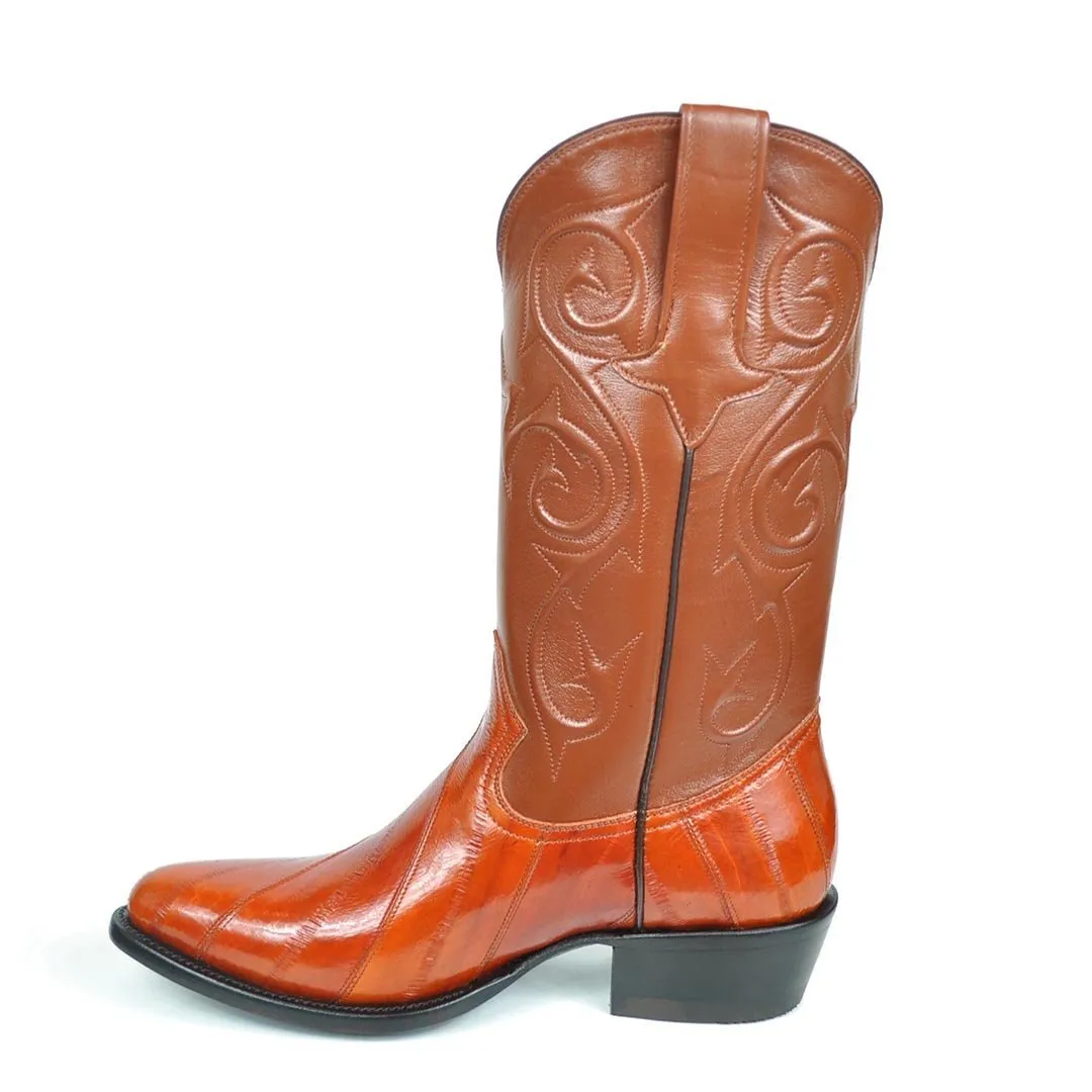 Gavel Men's Patricio Eel Skin Boots - Honey