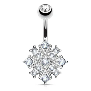 Gem Stacked Snowflake Belly Bar