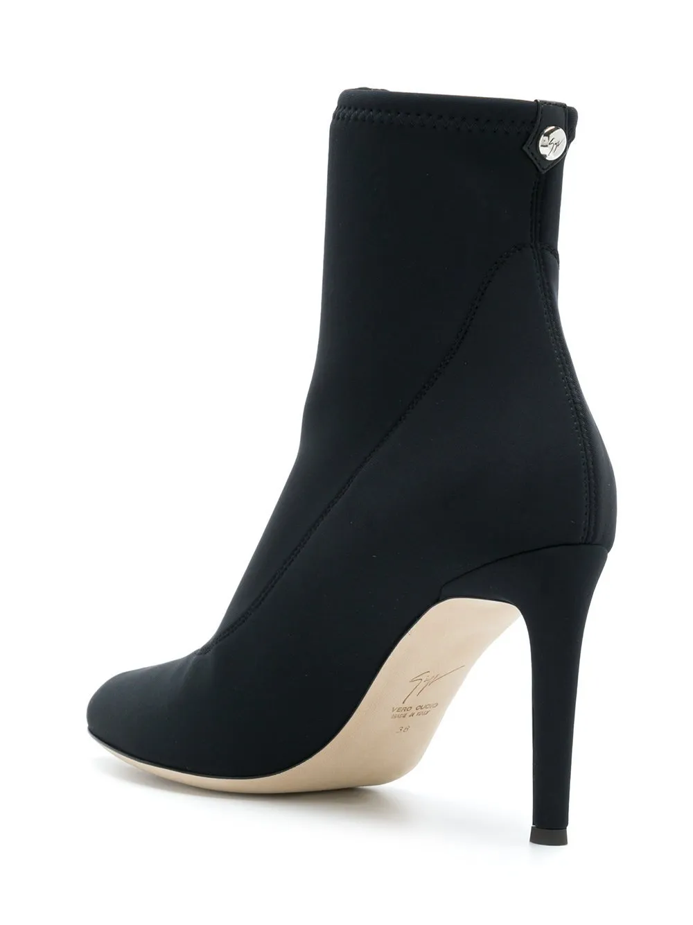 GIUSEPPE ZANOTTI Celeste Stretch Bootie, Black