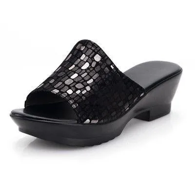 GT220 Women's Casual Shoes High Heels Shine Sandals