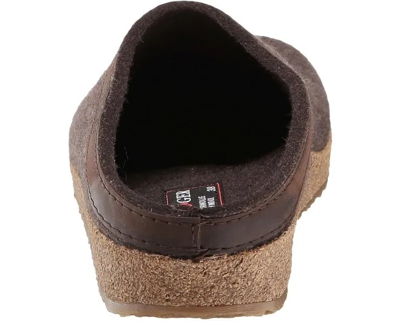 Haflinger GZL Leather Trim Grizzly - Smokey Brown