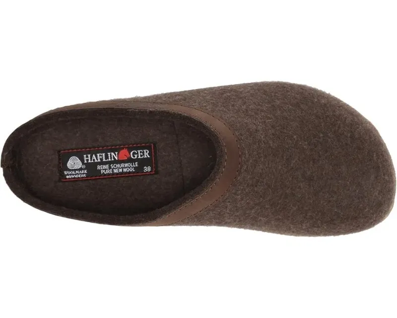 Haflinger GZL Leather Trim Grizzly - Smokey Brown