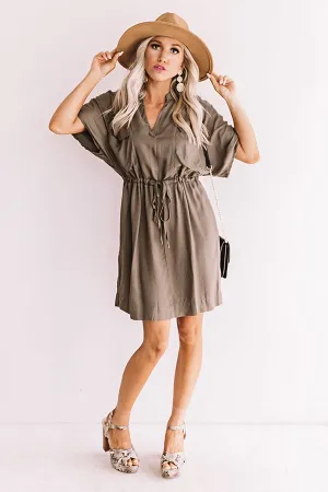 Harvest Honey Dress in Martini Olive