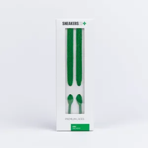 HIGH TOP FLAT SNEAKER LACES 180CM X 8mm GREEN