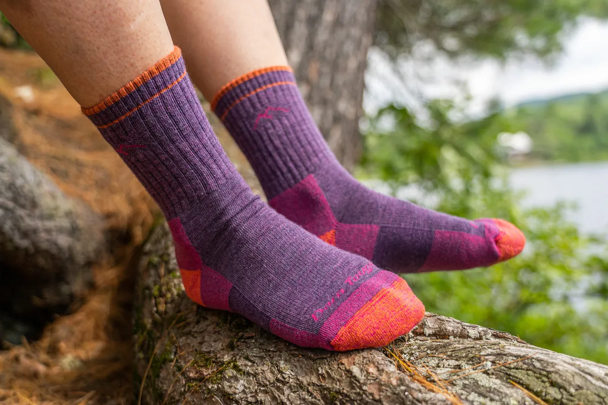 Hiker Micro Crew Midweight Hiking Sock - Plum