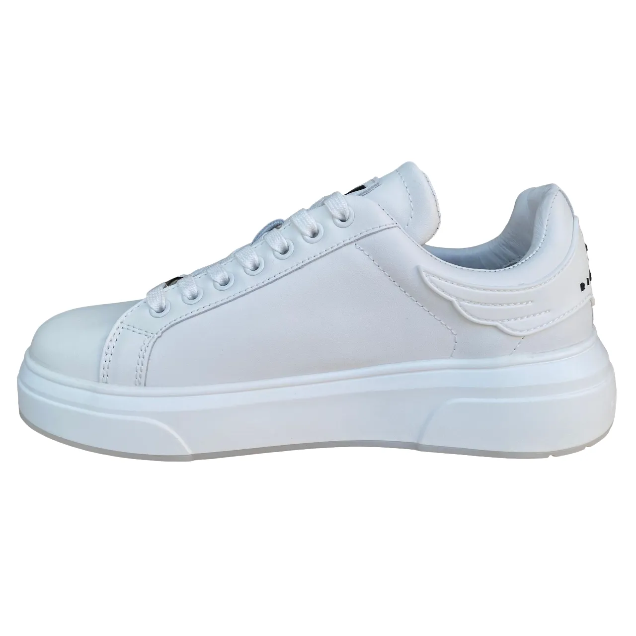 John Richmond scarpa sneakers da uomo in pelle Action 200007/CP E bianco