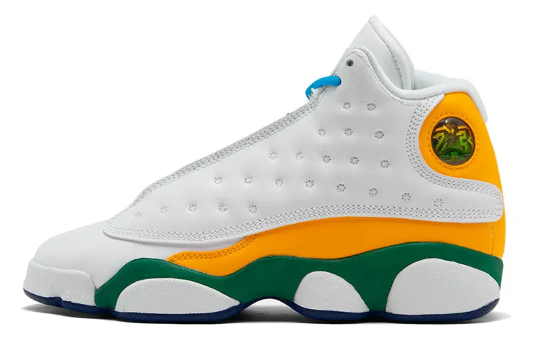 Jordan Air Jordan 13 Vintage Basketball Women White/Yellow/Green