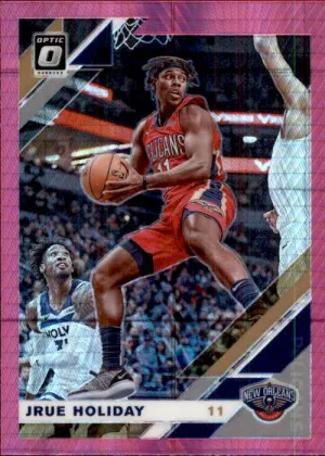 Jrue Holiday, Pink Prizm, 2019-20 Panini Donruss Optic Basketball NBA