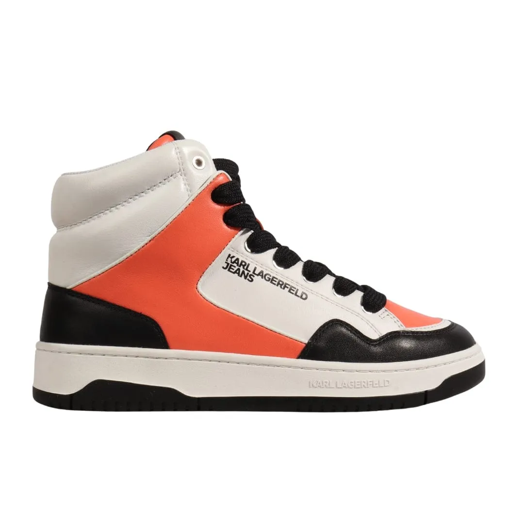 KARL LAGERFELD - High Top Leather Sneakers