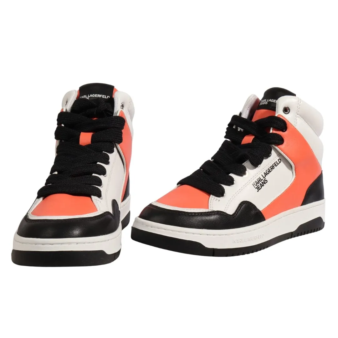 KARL LAGERFELD - High Top Leather Sneakers