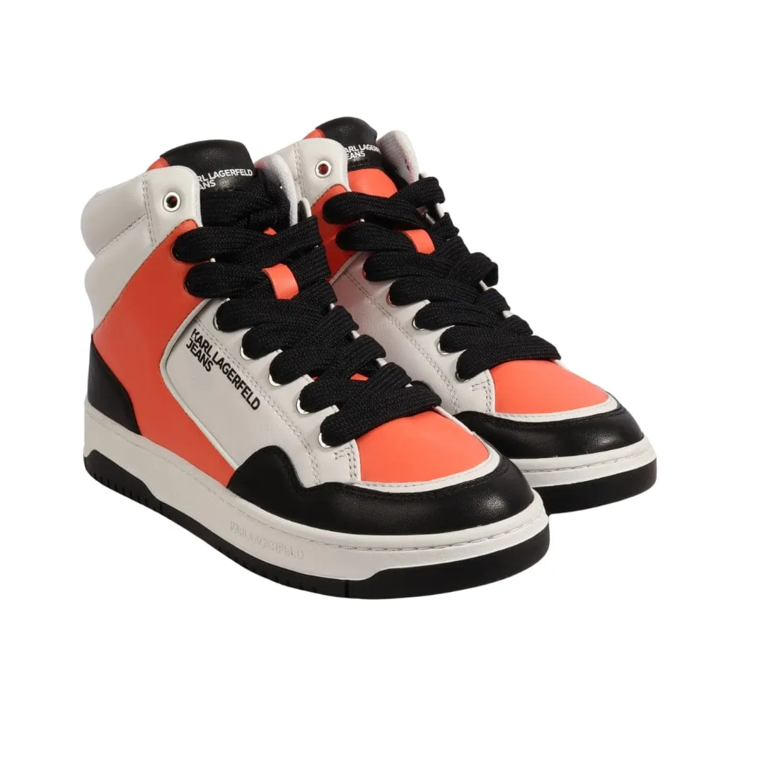 KARL LAGERFELD - High Top Leather Sneakers