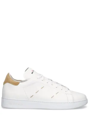 Kiton   Leather low top sneakers 