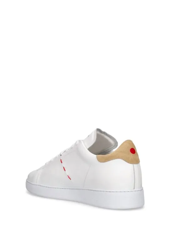 Kiton   Leather low top sneakers 