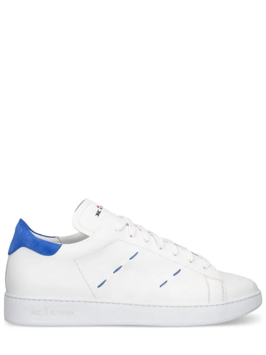 Kiton   Leather low top sneakers 