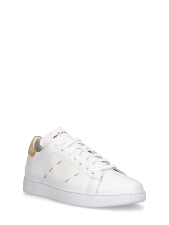 Kiton   Leather low top sneakers 