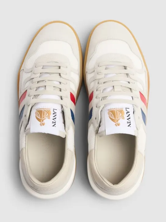 Lanvin   Clay leather low top sneakers 