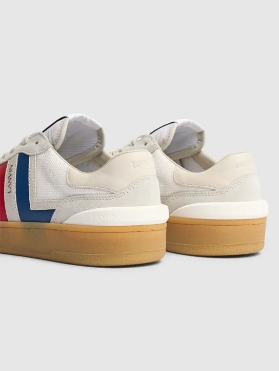 Lanvin   Clay leather low top sneakers 