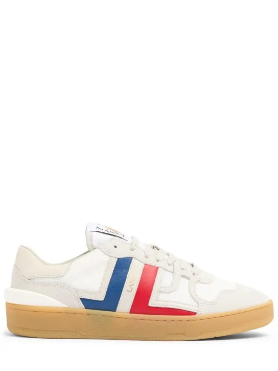 Lanvin   Clay leather low top sneakers 