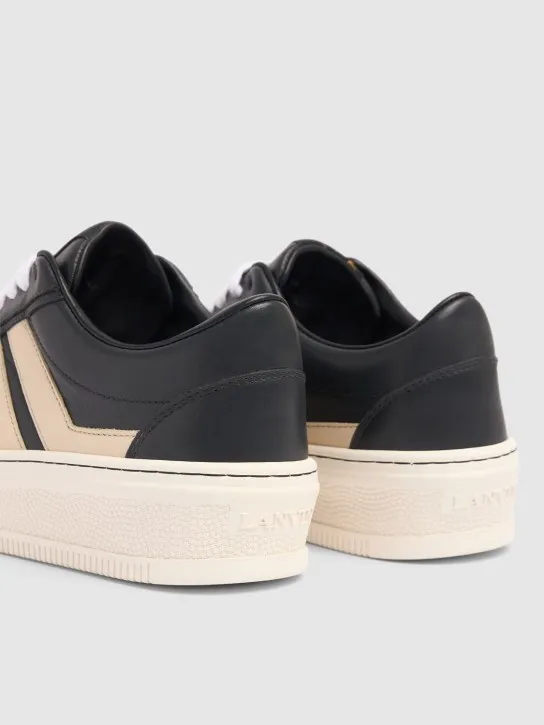 Lanvin   Pluto leather low top sneakers 